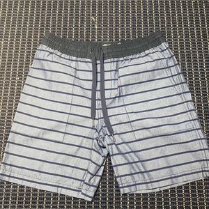Men’s Blue Striped Shorts